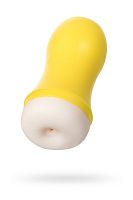 Мастурбатор TOYFA A-Toys, анус,  желтый 14cm