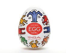 Мастурбатор-яйцо Haring Egg Dance одноразовое, 6 см, растягивается до 40 см