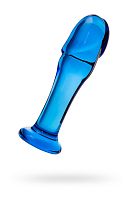 Фаллоимитатор Sexus Glass №186 синий, 13 см