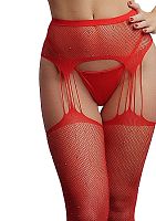 картинка Чулки Suspender Rhinestone Pantyhose от интернет магазина LOVERMAG