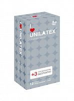 Презервативы Unilatex Dotted  12+3  