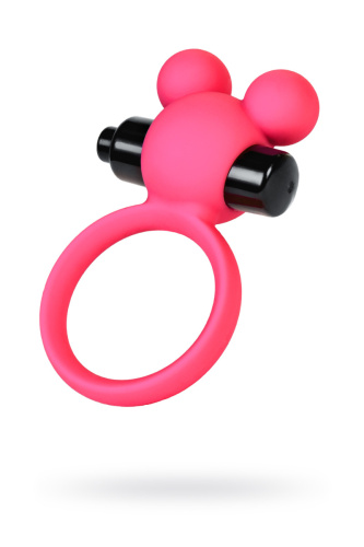 Кольцо эрекционное A-Toys by TOYFA, с вибро силикон, розовое, ? 3,1 см